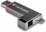 USB pulk Verbatim Dual Quickstick 512gb Usb-c/usb-a Ssd m&auml;lu