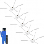 Eatbale K&uuml;lgharja tarvikute komplekt Roborock Q7 Q7+ Q7 Max Q7 Max+ E5 S5 Max S6 S6 Pure S7 S7+ S7 Pro Ultra S8 S8+ S8 Pro Ultra robot tolmuimejale, pehme silikoonist servahari, universaalne asendus