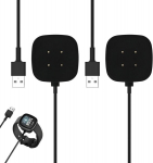 2 x laadimiskaabel versa 4 / sense 2 / versa 3 / sense jaoks, 100 cm (3.3 jalga) asendus usb laadimisjaama laadija kaabel, kiire ja ohutu nutikellade laadimine