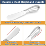 Jesustree v&otilde;inuga, 4 roostevabast terasest v&otilde;inoa komplekt, v&auml;ike, juustunuga, magustoidunugade komplekt, leiva-, koore- ja moosinuga, spaatel, lauanuga, s&ouml;&ouml;giriistad koore, juustuv&otilde;i jaoks, 13,5 cm