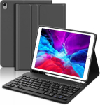 Winchking Klaviatuur Ipad 9. p&otilde;lvkonnale, &uuml;mbris klaviatuuriga Ipad 9 10.2 tolli jaoks, magnetiline bluetooth-kate, eemaldatav klaviatuur Ipad 9/8/7 p&otilde;lvkonnale 10.2, Ipad Air 3, must