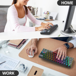 Sbockeeb Gaming Keyboard 60 protsenti, juhtmega Rgb mehaaniline klaviatuur America Qwerty, Mini 61 klahviga Usb klaviatuur Anti-ghosting Pc m&auml;nguritele ja kirjutajatele (gs61 Rgb-61 Dark)