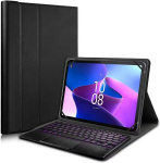 Koochuwah itaalia qwerty juhtmevaba bluetooth 3.0 klaviatuurikohver puutepaneeliga - pu kaitse 9,7-tollisele 10,5-tollisele tahvelarvutile k&otilde;ikidele ios/windows/android tahvelarvutitele/must
