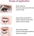 Roostevabast terasest led-valgustusega pintsetid, led-pintsetid kulmuharjaga, led-kulmupintsetid, karvade eemaldamine, valgustusega pintsetid, led-pintsetid kulmudele meikimiseks, ripsmetele, kulmudele