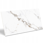 Vannitoa plaadid Galaxy Statuario Gres marmor kuldse soontega 60x120 Carving