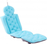 Perfk libisemiskindel vannimatt ja vannipadi lastele ja t&auml;iskasvanutele, suurep&auml;rane spa kingitus, mugav, antibakteriaalne, sobib koduseks spaavanniks, taevasinine, 100 x 160 cm