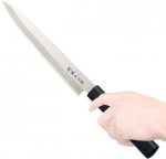 Kai Seki Magoroku Kinju ja Hekiju Yanagiba vasakuk&auml;eline nuga, tera pikkus 21,0 cm - 8a Solid & Sus420j2 - 58 & 56 (&plusmn;1) Hrc - k&auml;sit&ouml;&ouml; - Pakka puit ja Pp plastik - kalanuga - valmistatud Jaapanis