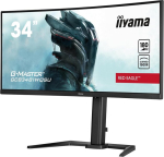 Monitor Iiyama G-master Red Eagle Gcb3481wqsu-b1 kumer 1500r 86.4 cm 34 tolli Va Led m&auml;ngumonitor Uwqhd Hdmi Dp Usb 3.2 0.3ms 180hz Hdr400 Adaptive Sync k&otilde;rguse reguleerimine must