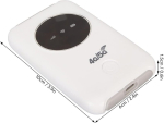 Gowenic 4g Lte mobiilne leviala, lukustamata 5g Wifi leviala seade, 300 Mbps mobiilne ruuter sisseehitatud 3200 Mah akuga, toetab 10 seadet, pidudeks, reisimiseks, &auml;rireisideks