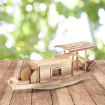 Puidust 3d pusle paadi miniatuurne kokkupandav mudel dekoratsioon Diy paadi kokkupaneku ehitus k&auml;sit&ouml;&ouml; m&auml;ng m&auml;nguasi lastele t&auml;iskasvanutele interaktiivne