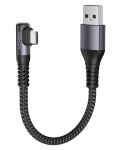 Conmdex 10 gbps andmeedastus usb c laadimiskaabel nurga all 30 cm usb 3.1 gen 2 type c android autole 3.1a qc3.0 usb a kuni c &uuml;hilduv iphone 16 pro samsung note20 galaxy s24/s23/s22 pixel 9 m4 ipad pro 2024
