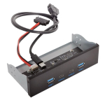 Chenyang 5.25 tolline esipaneeli Cd-rom pesa 2 Usb 3.0 ja 2 Usb C Hub 4 porti emaplaadi Usb 20 kontaktiga adapteriga koos Sata toitekaabliga