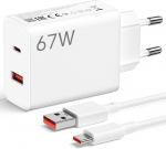 67 W Usb laadija & 25 W Pd laadija Usb C kaabliga 1 m kiirlaadija Turbo Xiaomi 14t 13t 13 Lite 12s Ultra 12 Lite Pad 6 5, Redmi Note 14 13 12 11s 10pro, Mi 11 Ultra 11i 10t, Poco X7 X6 M6 Pro jaoks