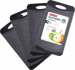 Neoflam&reg; l&otilde;ikelaua komplekt 4 tk, 25x14 cm, must marmormustriga