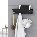 Taihe v&otilde;tmehoidja riiuliga, isekleepuv v&otilde;tmetahvel ilma puurimiseta 6 konksuga, v&otilde;tmehoidja, seina v&otilde;tmetahvel, v&otilde;tmete hoiukoht sissep&auml;&auml;su juures, rippuvad k&ouml;&ouml;gitarvikud