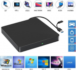Xiaoxin v&auml;line cd dvd-seade usb 3.0 s&uuml;learvutile pc arvutile kaasaskantav usb-c adapteriga, madal m&uuml;ratase, windows 11/10/7/8/xp