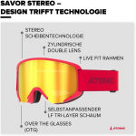 Atomic savor stereo suusaprillid - selge n&auml;gemine ja pimestamisvastane toime - kvaliteetne peegelkiht - live fit raam - sobib prillikandjatele