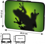 Pedea tahvelarvuti kott &uuml;mbris 10.1 tolli, Green Frog