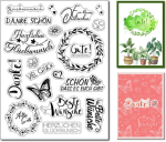 Arriettycraft sentiment saksa l&auml;bipaistvad templid kaartide valmistamiseks tervituss&otilde;nad parimad soovid ait&auml;h silikoonist templid j&otilde;ulupuu maja kummist templid scrapbooking ajakirjadele paberist meisterdamiseks