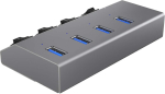 Raidsonic 4 pordiga Usb 3.0 jaotur antratsiit - T&auml;nu Usb 3.0 liidesele suudab Usb jaotur saavutada suure ribalaiuse