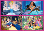 Educa Borr&aacute;s &ndash; Princesses Disney Princess 4 in 1 Multi, 17637
