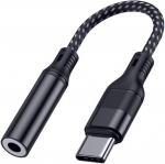 Jzk usb c kuni 3.5 mm k&otilde;rvaklappide pesa adapter, type c kuni aux digitaalse heli k&otilde;rvaklappide adapter k&otilde;rge eraldusv&otilde;imega dac kiibiga, &uuml;hildub iphone 15 pro/max, samsung galaxy s24/s23, pixel 3
