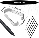 Ukofew 5 tk S-pen asendusotsikute komplekt, S Pen otsikud koos paigaldust&ouml;&ouml;riistaga, puutepliiatsi S Pen otsikud, Galaxy Tab S6/s6lite/s7/s8/s9/note10/note20/note10+/note20 Ultra/s21u/s22u/s23u jaoks, must