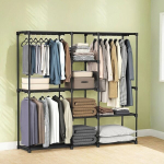 Riidepuu, 43 x 182 x 182 cm, Must, Riidepuu, SONGMICS RYG037B02, 43 x 182 x 182 cm, Must