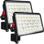 Indmird led prožektor 100 w, 2 tk led v&auml;lisprožektor pistikuga 10000 lm v&auml;lisprožektor 6500 k k&uuml;lm valge led esituli ip66 veekindel led valgusti lao aia garaaži &otilde;ue jaoks