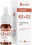 Ecosh Vitamiin K2 (45mkg) + D3 (2000IU) 10 ml