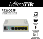 Mikrotik Css106-1g-4p-1s 5 pordi gigabitine cloud smart switch poe swos sfp