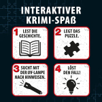 Die drei Kosmos 684464 kuriteom&otilde;istatus - pimeduse kaja 300 t&uuml;kki, helendab uv-valguses, uv-lambiga, lugemine, pusled, m&otilde;istatuste lahendamine, detektiivim&otilde;istatus alates 10. eluaastast