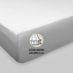 Burrito Blanco voodipesukomplekt | puuvillasegu | &uuml;hekohalisele voodile, laius 150 cm (+ saadaolevad suurused) | 3-osaline (tekikott, padjap&uuml;&uuml;r ja lina kummiga) | naturaalne valge 241 (150 x 190/200 cm)