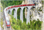 Mypuzzle bernina express glacier train landwateri viaduktil &scaron;veitsi alpides - premium 500 t&uuml;kiline pusle - mypuzzle special collection by puzzle galaxy