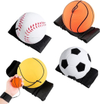 Yaliya 4 vedruga pallikomplekt n&ouml;&ouml;riga lastele, randmelt tagasip&ouml;&ouml;rduv pall, pall n&ouml;&ouml;riga jalgpall, korvpall, tennis, pesapall, pehmepall, elastse paelaga, randmele, spordim&auml;nguasi t&auml;iskasvanutele