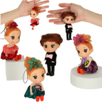 Miniatuursete nukkude komplekt, 4 tk