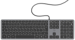 Mobility Lab Ml302843 &uuml;li&otilde;huke arvutiklaviatuur, elegantne ja &uuml;li&otilde;huke disain Qwerty Us International - juhtmega - kosmosehall - 450 x 130 x 28 mm - Qwerty Us International