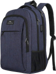 Matein seljakott 17,3" Usb-ga, reisi, veekindel, tumesinine