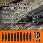 Nextool otsikute komplekt, 10 tk asendus kruvikeeraja otsikud, &uuml;hilduvad lm multit&ouml;&ouml;riistaga, vastupidav s2 teras #1, #2-2 phillips +1/4.3/16&1/8 lame pea + t15 torx, nextool taskut&ouml;&ouml;riist isetegemise remondiks