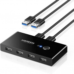 USB-l&uuml;liti 2-osaline &ndash; KVM USB-l&uuml;liti 2 sisendi ja 4 v&auml;ljundiga andmeedastuseks Ugreenilt