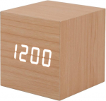 Luqeeg Digitaalne &Auml;ratuskell, Intelligentne Puidust &Auml;ratuskell, 3 Heleduse Taset, Kuup&auml;ev, Temperatuuri N&auml;idik, Led Puidust Kell Kontorisse, Magamistuppa, Voodi K&otilde;rvale, Lauale