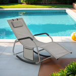 Kiikuv lamamistool, 151 x 56 x 90 cm, hall, Kiikuv p&auml;ikesevoodi, 151 x 56 x 90 cm, tuvipunane