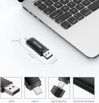 USB pulk Kootion Usb m&auml;lupulk 32 Gb, Usb-c Otg 2-in-1