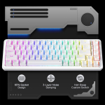 Redragon K709 65% juhtmega gasket rgb m&auml;nguriklaviatuur, 68 klahviga hot swap pesa mehaanilisele klaviatuurile, 3-kihiline m&uuml;rasummutus, vaikne custom linear switch