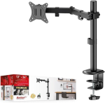Monitori hoidja Barkan &uuml;he monitori kinnitusvars 13-32 tolli led/lcd lauaekraani kinnitus, monitori lauakinnitus kallutatav/p&ouml;&ouml;ratav/k&otilde;rguse reguleeritav, ergonoomiline, mahutab kuni 6,5 kg