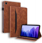Auslbin &uuml;mbris galaxy tab a7 10.4 tolli 2020/2022 jaoks kahe kaarditaskuga, sisseehitatud 2 libisemiskindla alusega kaitse&uuml;mbris samsung tab a7 10.4 sm-t500/sm-t503/sm-t505/sm-t507 jaoks - pruun