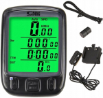 Taustvalgustusega rattakompuuter, 27 funktsiooni, suur LCD-ekraan