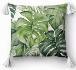 Dekoratiivne padi 45x45 lilleline Monstera Boho Green