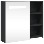 LED-valgustusega vannitoa peegelkapp, must, 60 x 13 x 52 cm CFE3896247