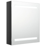 LED vannitoa peegelkapp, s&auml;ravmust, 50 x 14 x 60 cm CFE6751069